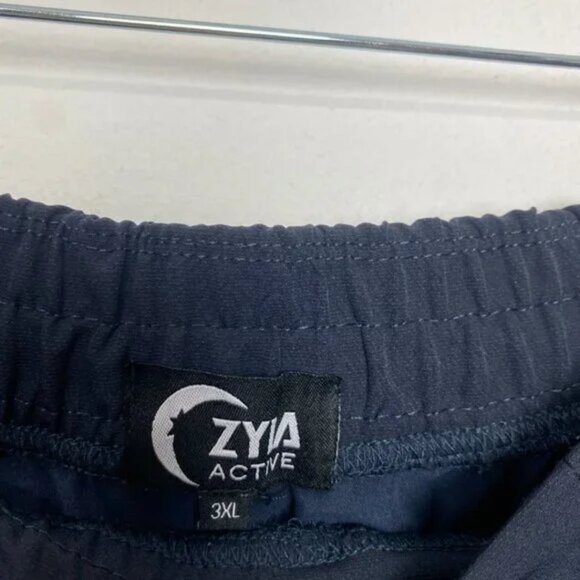 ZYIA Active Women's Joggers Workout Athleisure Pants Drawstrings Navy Blue 3XL - Picture 8 of 8